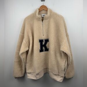 Krost x Nautica Men Patch Quarter Zip Pullover Sweater Size XL